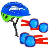 Multimarca Helmet+protections Set Rouge Enfants