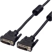 Value Dvi — Dvi (7.50 m), Câble vidéo, Noir