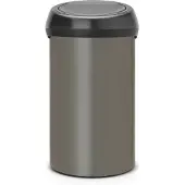 Brabantia Cestino Touch, Poubelle, Gris, Noir, Argent