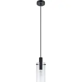 Eglo Lampe à suspendre Montefino noir, transparent 97366