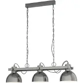 Eglo 43168 LUBENHAM 1 E27 triple suspension 900x200mm nickel antique crème