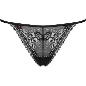 Obsessive Intensa - string en dentelle à lanières - noir