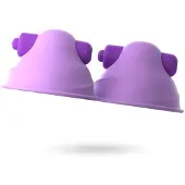 Fantasy For Her paire de ventouses vibrantes pour seins - violet
