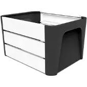 Mirage Caisse Click 'n Crate noir et blanc 24l