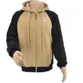 AWTOOLS Hommes, Chemise, Sweat-shirt avec fermeture éclair T6/ Beige-Noir/ XXL, Noir, Beige, (XXL)