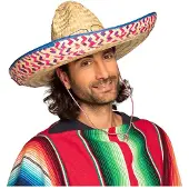 Generique sombrero chapeau paille salvatore 52cm adulte - 95424