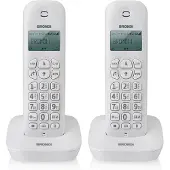 Brondi Téléphone DECT Gala Twin avec identification de l'appelant Blanc