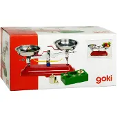 Goki Balance Enfant métal avec 7 poids, Jouet Enfant