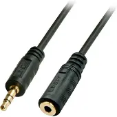 Lindy Premium - Rallonge de câble audio - 0.08 mm² - mini-phone stereo 3.5 mm mâle pour mini-phone stereo 3.5 mm femelle - 10 m - blindé - noir - moulé