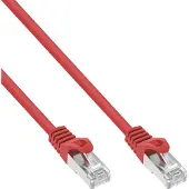 InLine 72511R Câble de raccordement, SF/UTP, Cat.5e, rouge, 1m