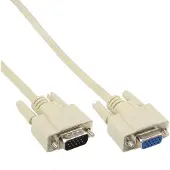 InLine VGA — VGA (2 m), Câble vidéo, Beige