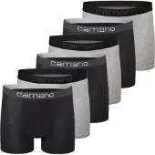 Camano Boxers gris foncé / gris chiné / noir / blanc