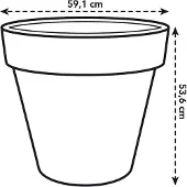 Elho Pot de Plante Écologique Elho