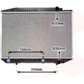 VAN WEZEL Radiateur, refroidissement du moteur (1710-1476) adaptable sur , Mercedes-Benz
