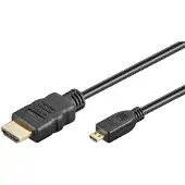 Goobay HDMI – Micro HDMI (5 m), Câble vidéo, Noir