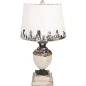 Clayre & Eef Lampe de table Ø 32x60 cm Beige Métal