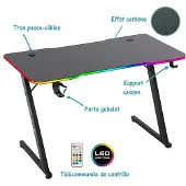 Amstrad Bureau Gaming Ams-desk120z Led Astra