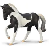 Collecta Figurine de cheval reproducteur Tobiano, couleur grise. Pour enfants, taille unique