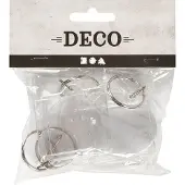 Creativ Company Filles, Porte-clés, Sleutelhanger Vormen, 4st., Transparent