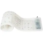 Logilink Tastatur USB / PS/2 Flexibel Wasserfest weiß