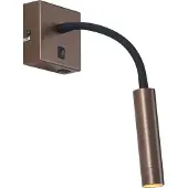 QAZQA Applique murale moderne en bronze avec port USB-C - Gosna