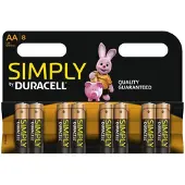 Duracell Baterijos Optimum, AA, 8 vnt.
