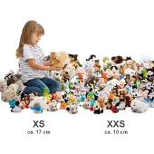 Trudi Sweet Collection Mini peluche abeille env. 9 cm, taille XXS, peluche avec matériaux doux et