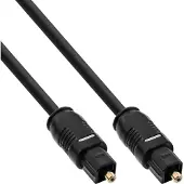 InLine OPTO - Câble audio numérique (optique) - TOSLINK mâle pour TOSLINK mâle - 15 m - fibre optique - noir