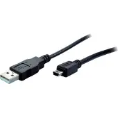 S-Conn 14-16045 Câble USB 3 m USB 2.0 Mini-USB B USB A Noir (14-16045)