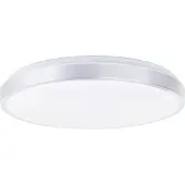 Brilliant Livius LED Applique et plafonnier 49cm 36W Nickel Aluminium Blanc Minuteur, veilleuse G80562A21