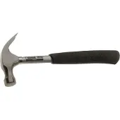 Bahco Steel Nail Hammer With Rubber Grip Tubular Handle 570g Argenté