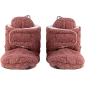 Lodge Chaussons pour Bébé Lodger Folklore Fleece Rosewood-6 - 12 maanden