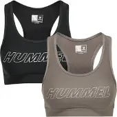 Hummel Soutien-gorge de sport 'Tola' beige foncé / noir / blanc