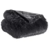 Vivaraise Maxi Plaid Recyclé Nolan Caviar 180 X 220 Cm Vivaraise