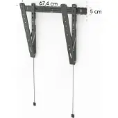 Hama Support mural pour téléviseur TILT « Ultraslim », 229 cm (90"), 600 x 400, plat, anthracite (00118081)