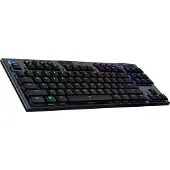 Logitech G915 TKL Tenkeyless LIGHTSPEED Wireless RGB Mechanical Gaming Keyboard - Clavier - rétroéclairé - USB, Bluetooth, LIGHTSPEED - QWERTZ - allemand - Commutateur de touches : GL Linear - charbon