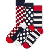 Happy socks Chaussettes bleu marine / rouge / blanc