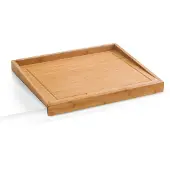 Zeller 2057793 planche à découper avec rebord en bambou marron 50 x 40 x 4,5 cm