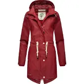 NAVAHOO Veste fonctionnelle 'Flower of Ocean' rouge sang / blanc