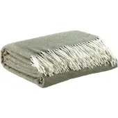 Vivaraise Plaid Carina vert olive - 130 x 190 cm
