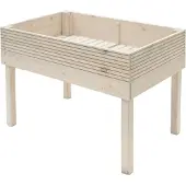 Westmann Lit surélevé en bois Frieda Gris 119x75x79 cm