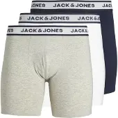 Jack & Jones Boxers bleu marine / gris clair / noir / blanc