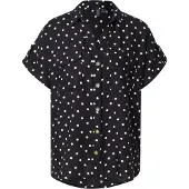 Vero Moda Chemisier 'VMBumpy' noir / blanc