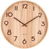 Karlsson - Horloge murale Pure Medium - Noix