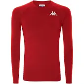 Kappa Vurbat Long Sleeve Base Layer Rouge M Homme