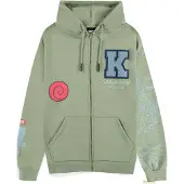 Difuzed Naruto Zipper Kakashi Hooded Sweater Vert L