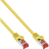 InLine câble patch, S/FTP (PiMf), Cat.6, 250MHz, PVC, CCA, jaune, 0,5m