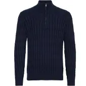 INDICODE JEANS Pull-over 'Paulo' bleu / bleu marine / bleu foncé