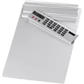 Wedo porte-blocs, A4, avec calculatrice amovible, en