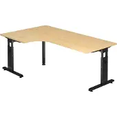 Hjh OFFICE PRO Bureau d'angle OS82, 200 x 120 cm